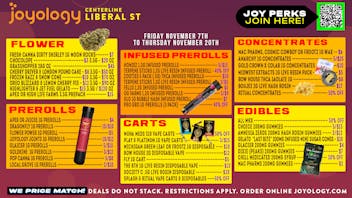 Joyology Centerline Delivery 🔥 Joyology Liberal Weekly Savings! 🌿💥