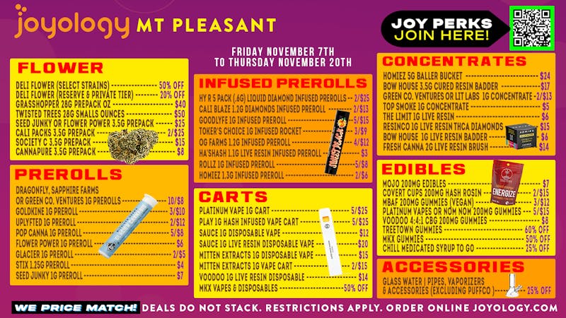 Joyology - Mt Pleasant 🔥 Joyology Mt. Pleasant Weekly Deals! 🌿💥