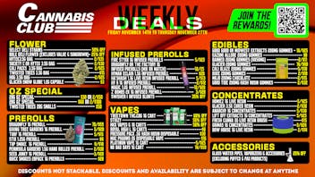 Cannabis Club - New Buffalo 🔥 Cannabis Club Weekly Deals Are Live! 🌿💥
