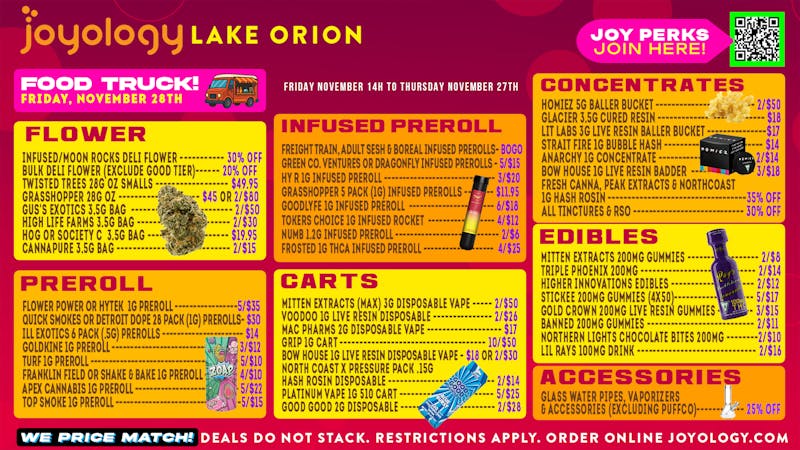 Joyology of Orion 🔥 Lake Orion Weekly Deals Are Here! 🌿💥