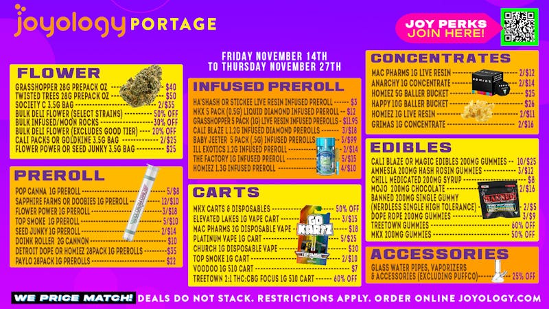 Joyology Portage - Now Open 🔥 Joyology Portage Weekly Deals Are Here! 🌈