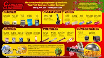 Cannabis Club - New Buffalo Danksgiving Weekend Savings Are Here! 🦃🔥