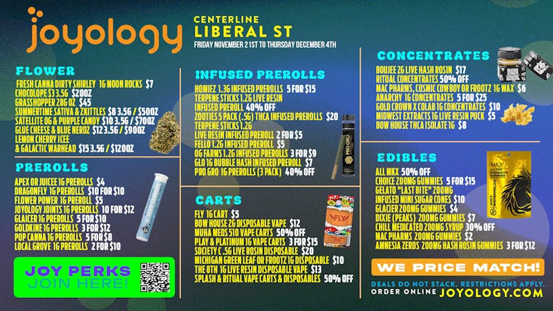 Joyology Centerline Delivery 🔥 CENTERLINE WEEKLY SAVINGS AT JOYOLOGY 🔥