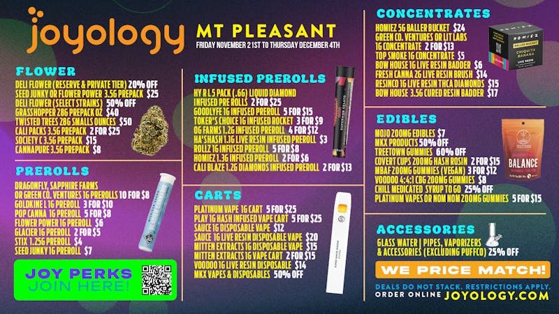 Joyology - Mt Pleasant 🌈 Mt. Pleasant Weekly Deals Are Here! 🌈