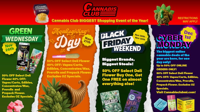 Cannabis Club - New Buffalo 🔥 Cannabis Club Mega Week Deals You Can’t Miss!