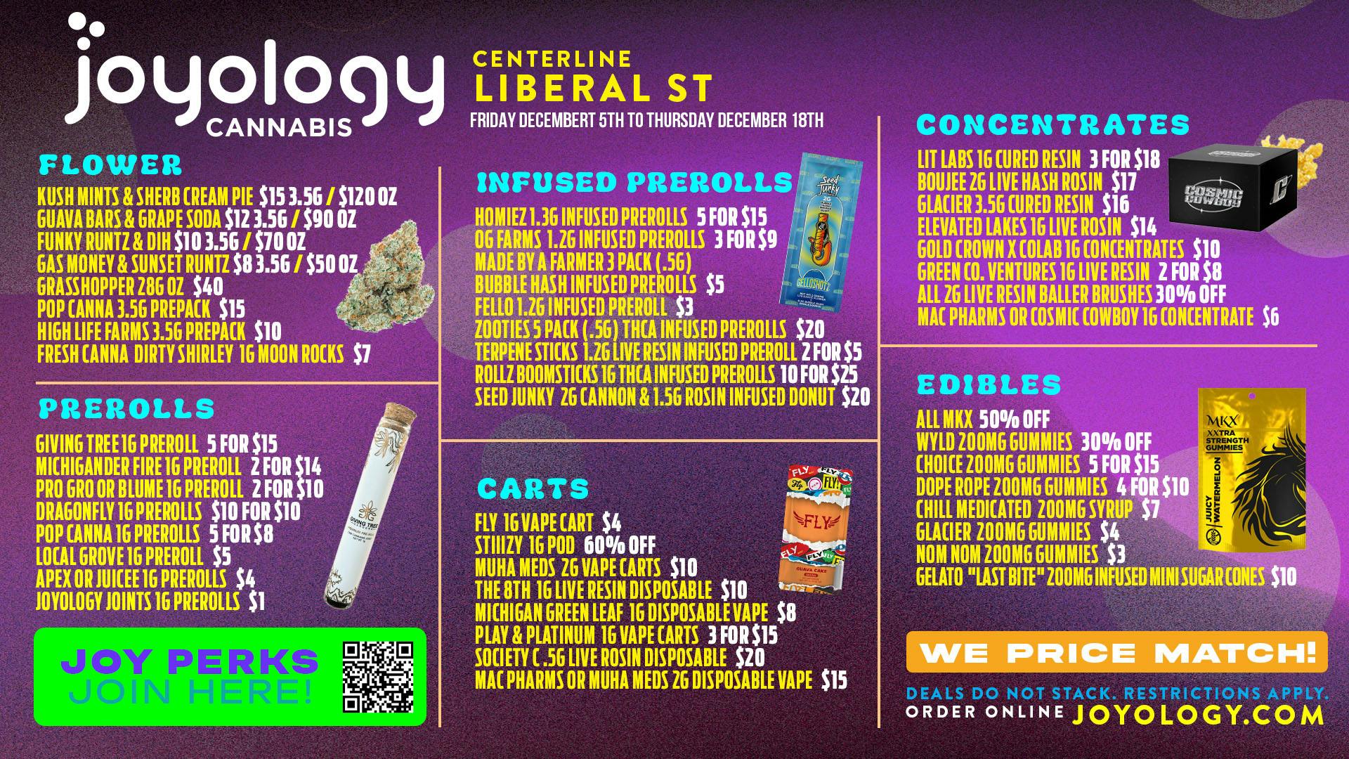 Joyology Centerline Delivery Liberal St Weekly Deals Bringing Heat All December