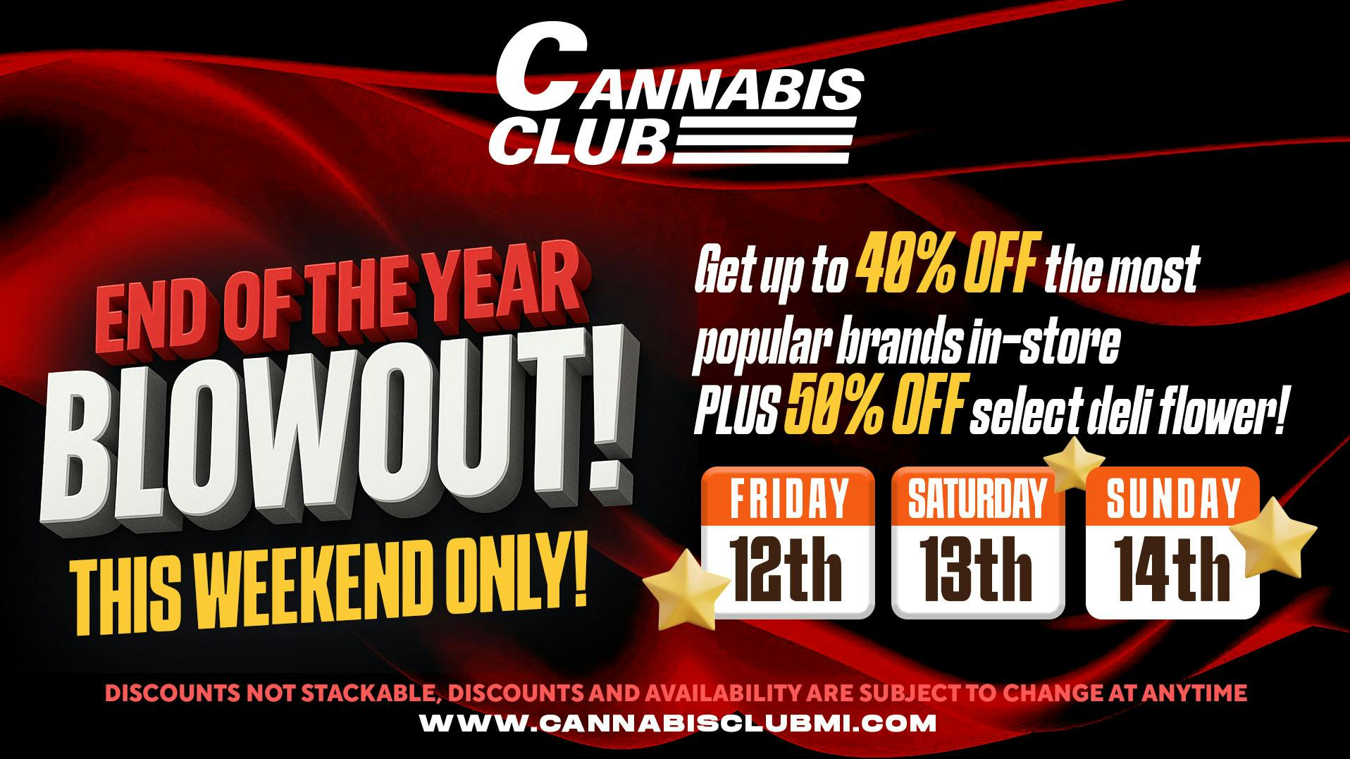 Cannabis Club - New Buffalo End of Year Blowout Deals You Can’t Miss This Week