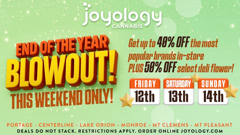 Joyology Lake Orion Delivery Joyology’s Big Year-End Blowout Savings Event 🎉