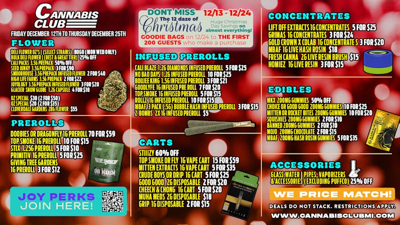 Cannabis Club - New Buffalo End of Year Blowout at Cannabis Club 🎉