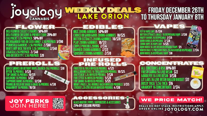 Joyology of Orion Joyology Lake Orion Weekly Deals Holiday Sale Now