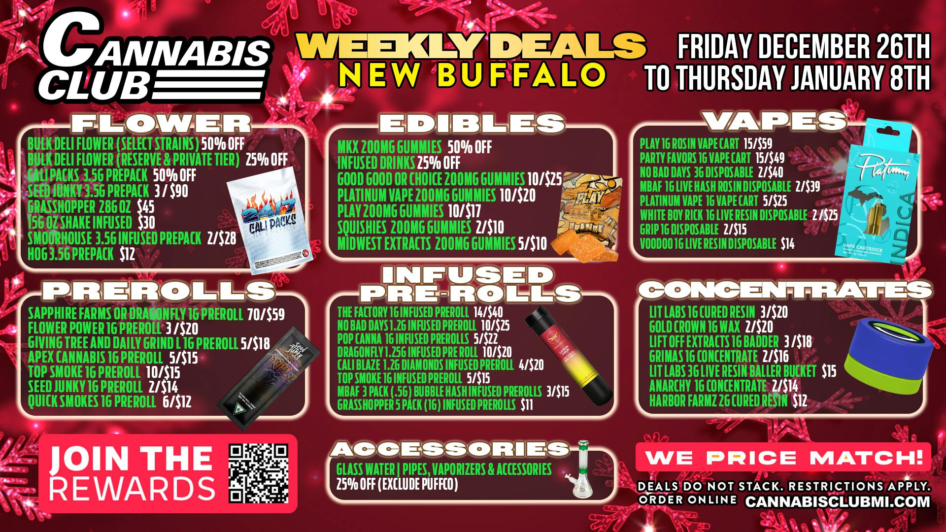 Cannabis Club - New Buffalo Cannabis Club New Buffalo Weekly Deals Blast!!