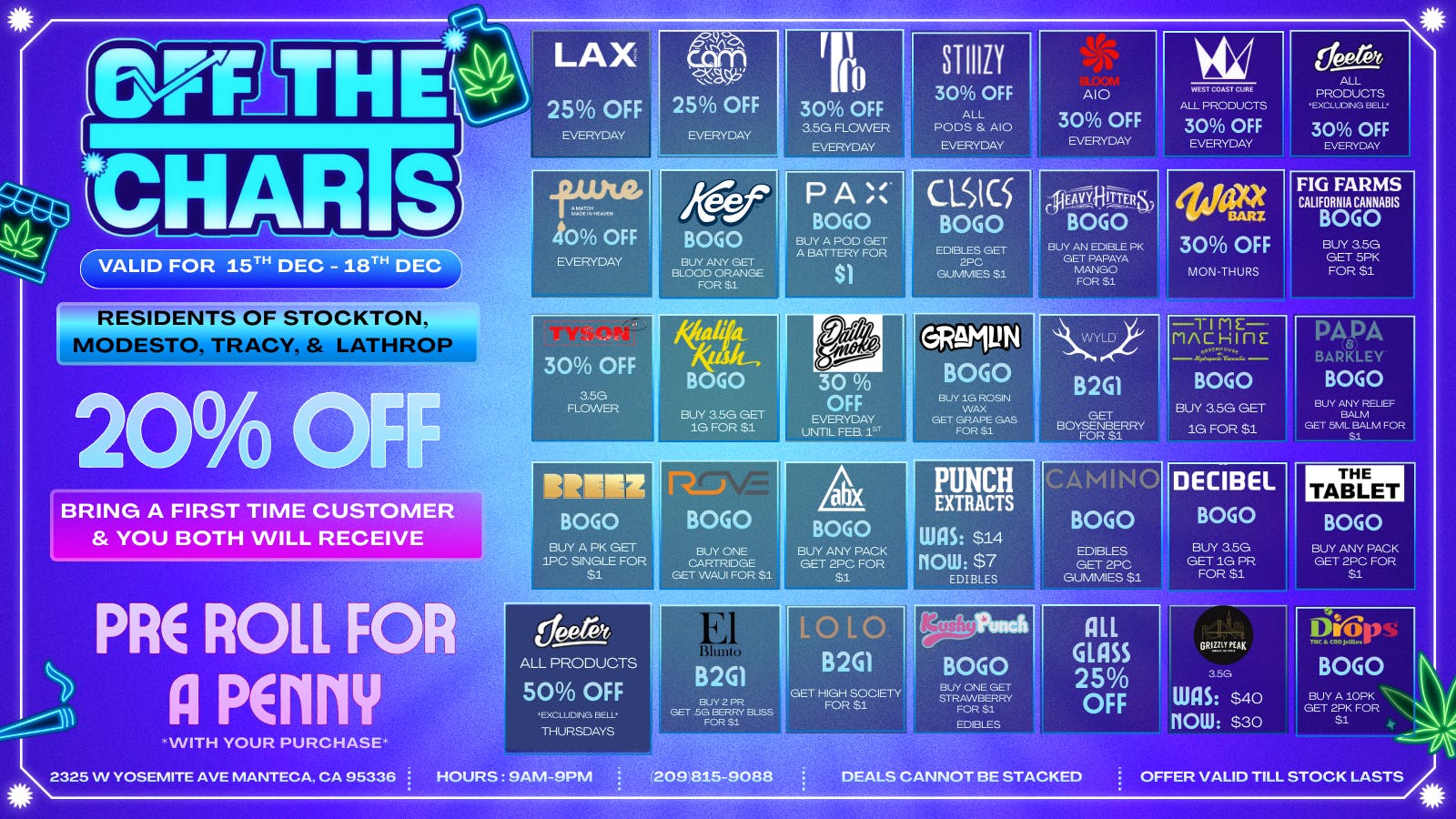 Off the Charts - Manteca 🎄Twelve Days of Kushmas Deals🎁