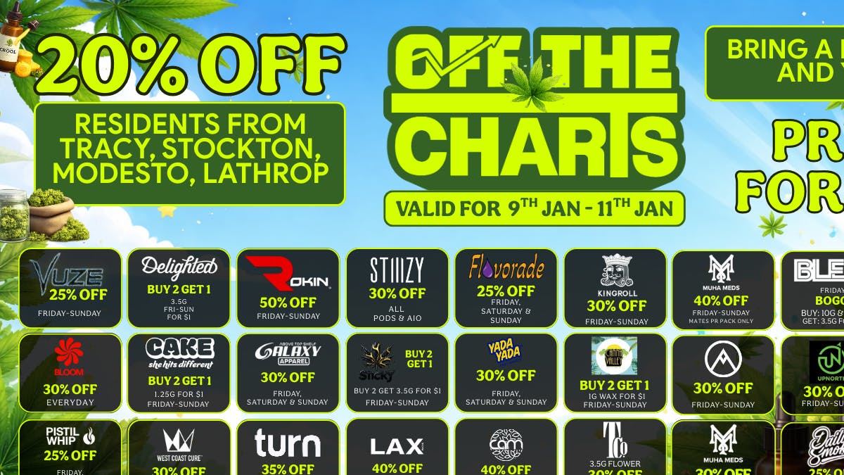 Off the Charts - Manteca Glow Up & Roll Up Deals