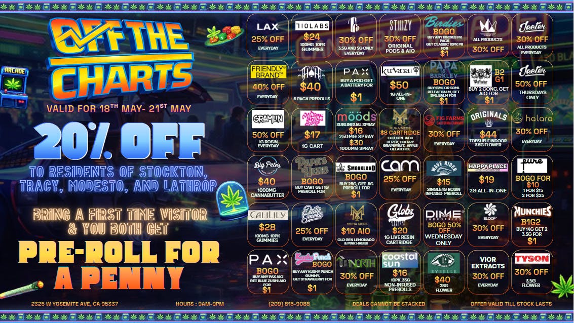 Off the Charts - Manteca WE DONT PLAY GAMES ABOUT OUR DEALS!!