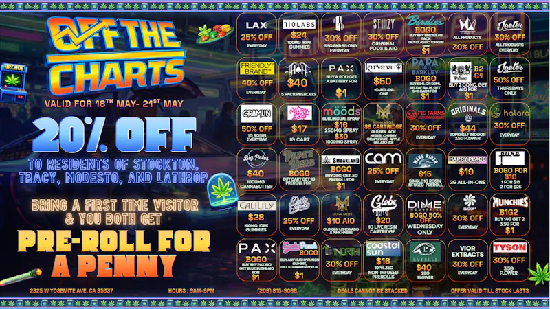 Off the Charts - Manteca WE DONT PLAY GAMES ABOUT OUR DEALS!!