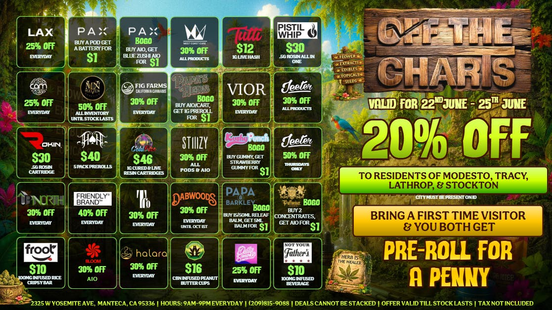 Off the Charts - Manteca COME EXPLORE THESE WILD DEALS!