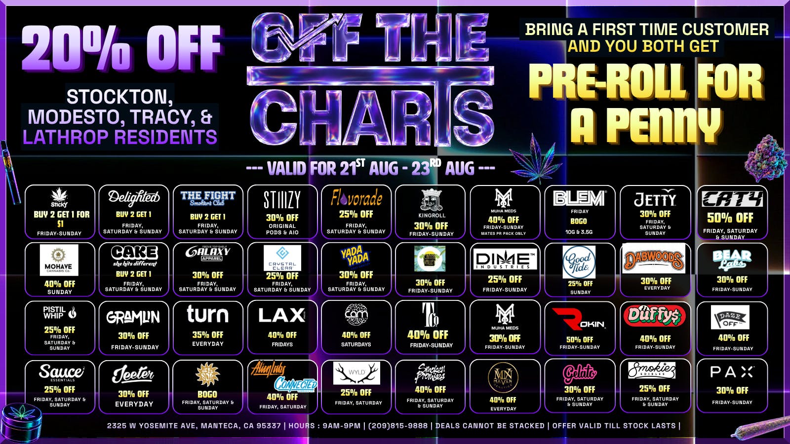 Off the Charts - Manteca We got the best summer deals for the best prices
