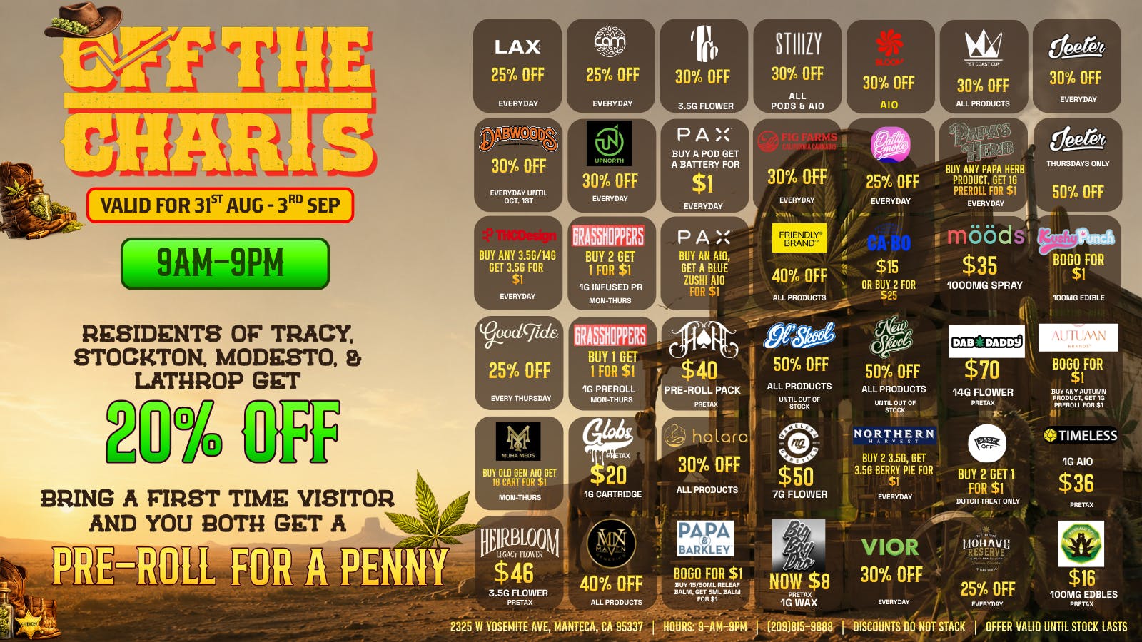 Off the Charts - Manteca 🔥Summer Fun Still Burning with these Fire Deals🔥