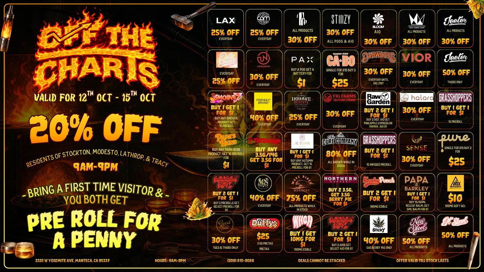 Off the Charts - Manteca Deals To Make You Scream, Come Buy & Say WAZZAPPP❗