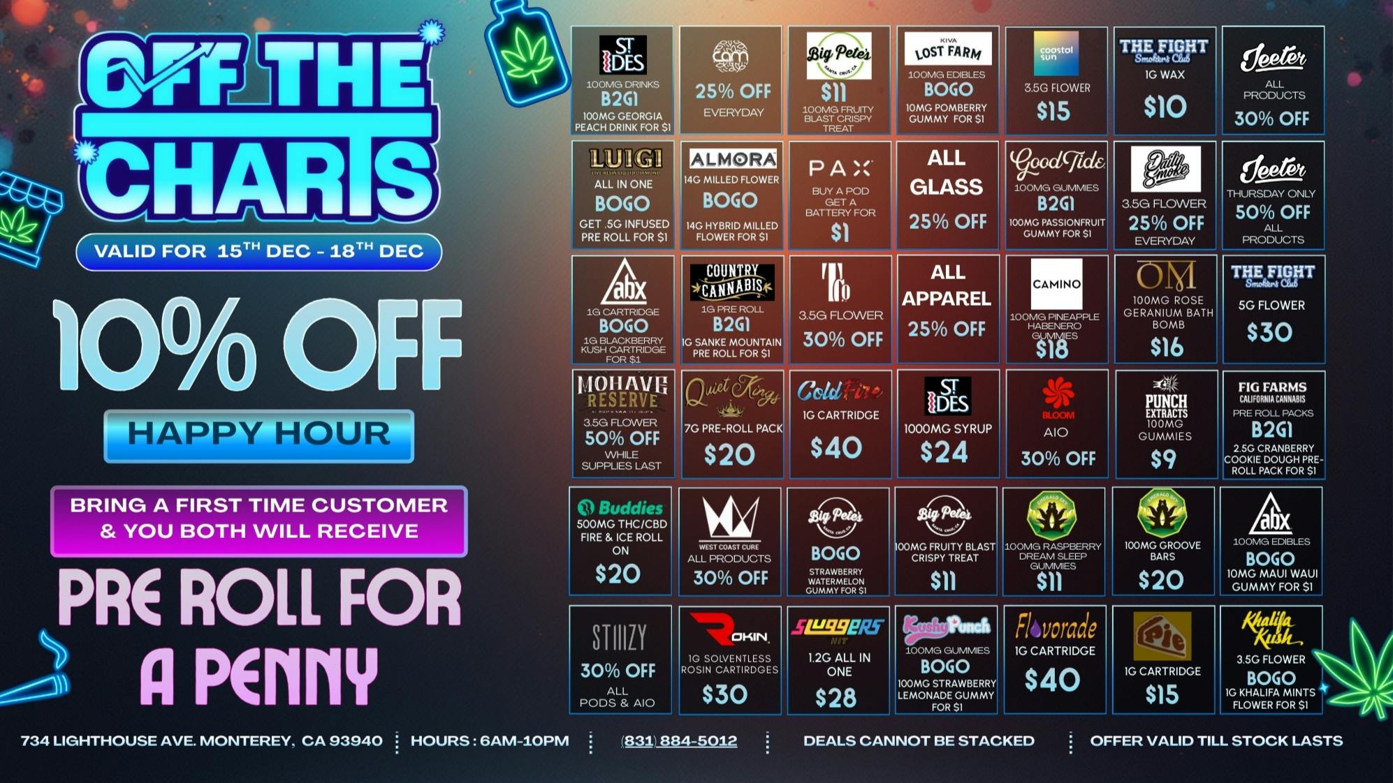 Off The Charts - Monterey Blaze Into the Holidays 🔥🔥🔥