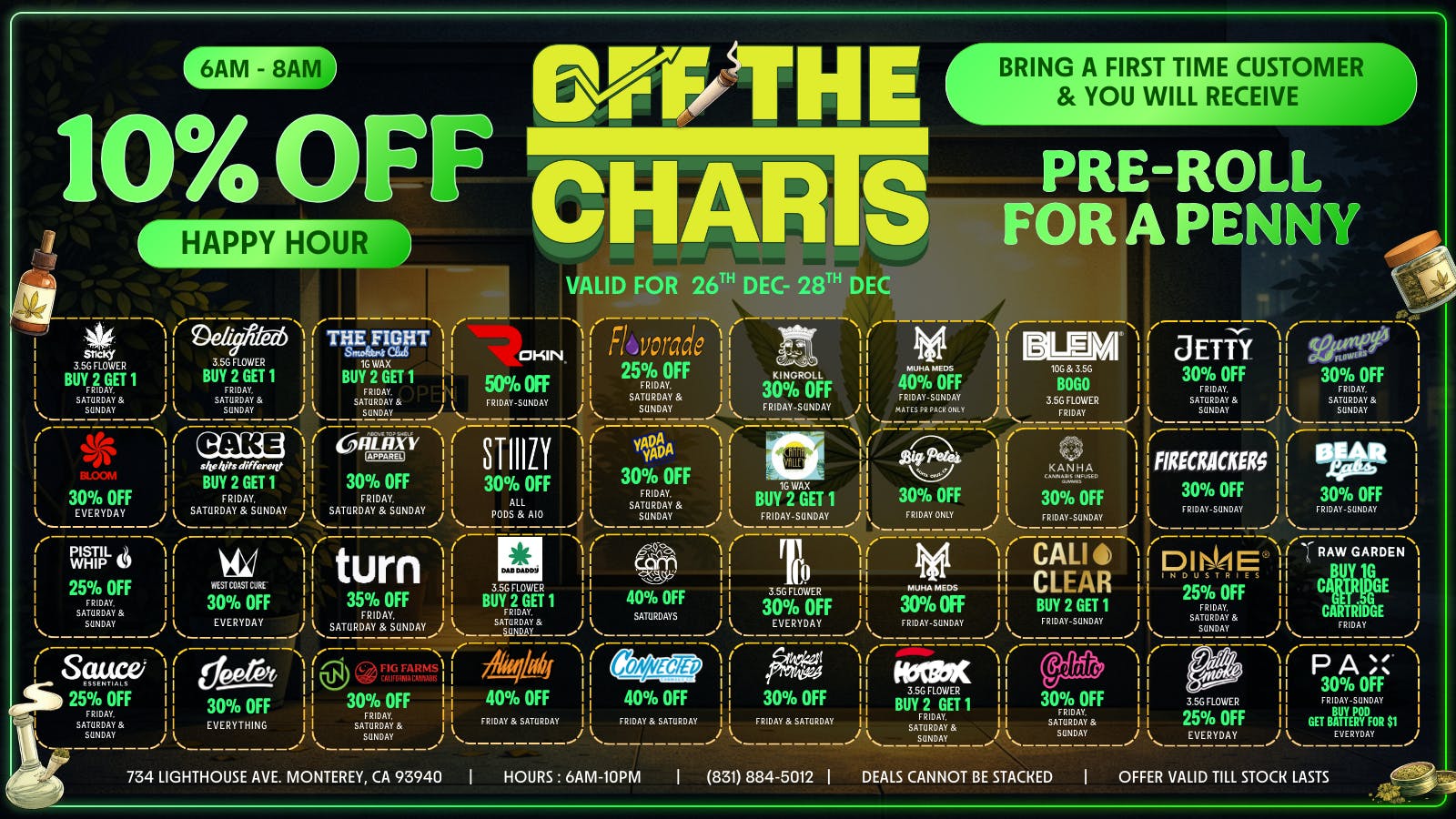 Off The Charts - Monterey A Holiday Deal Worth Celebrating ❄️✨🔔