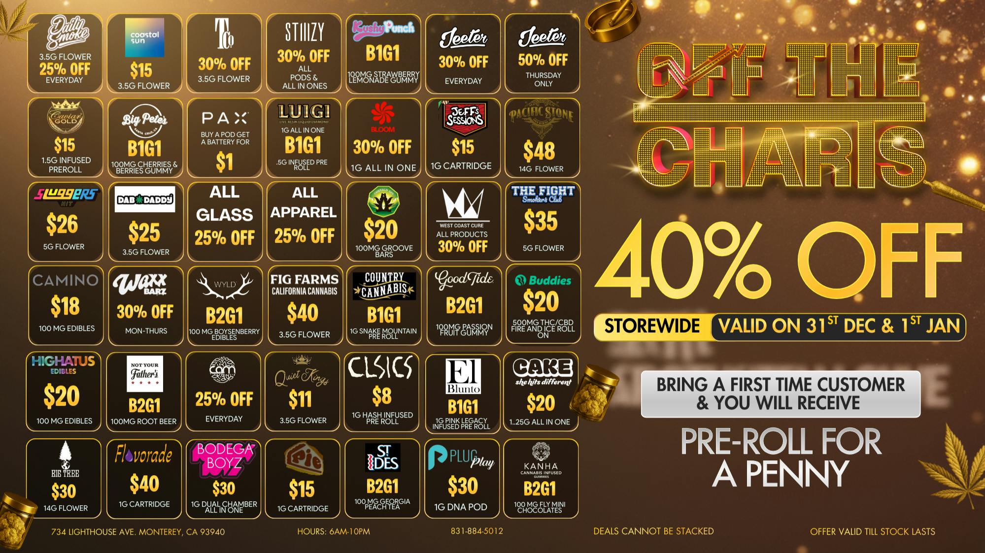 Off The Charts - Monterey New Year, New Deals! 💫🎆