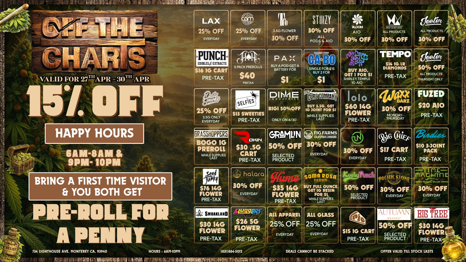 Off The Charts - Monterey 🔥 Off the Charts: Hot Box, Cool Prices 🌿