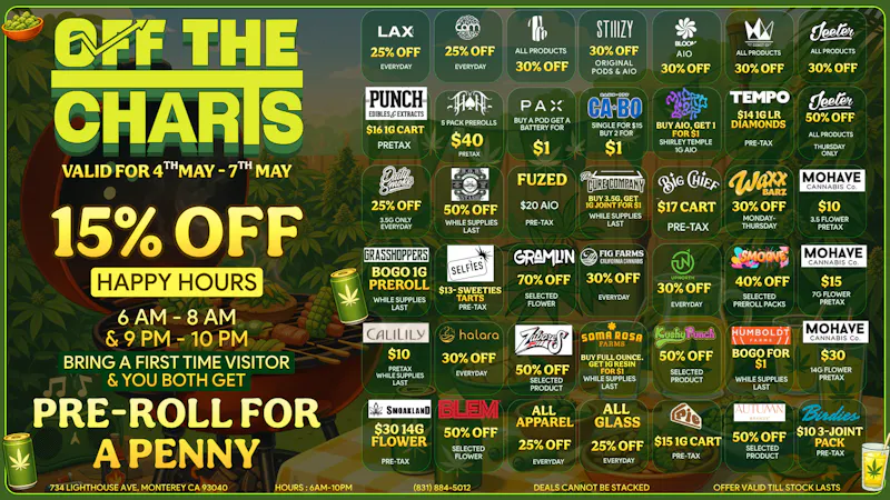 Off The Charts - Monterey Puff, Save, Repeat:The Ultimate Deal Drop 🌿