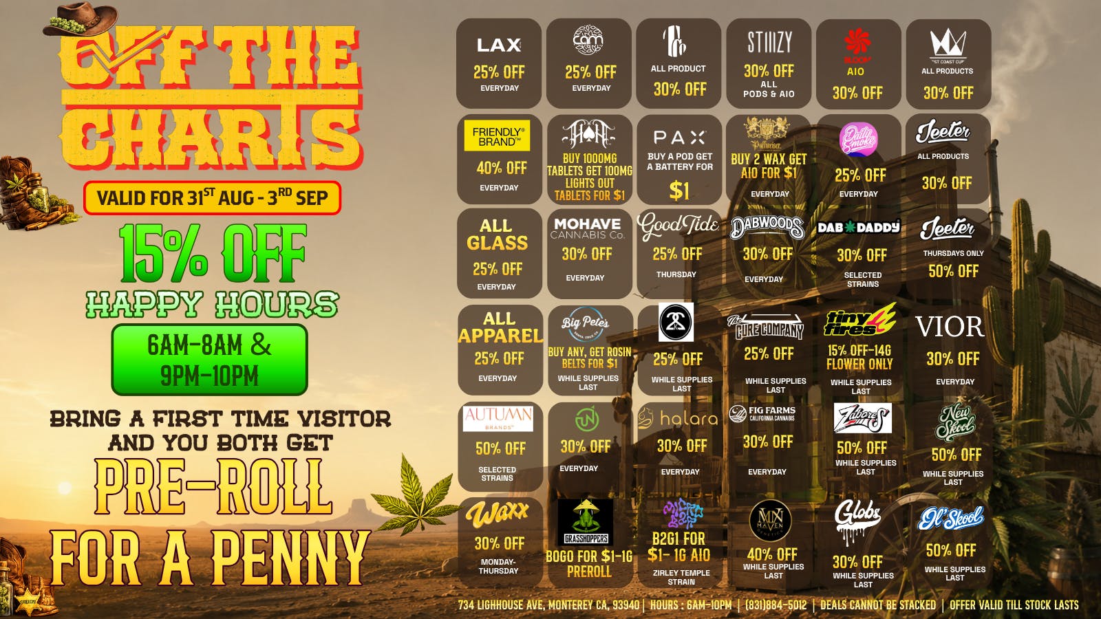 Off The Charts - Monterey 🌵☀️ Saddle Up for the Summer Deal Roundup! 🤠🔥