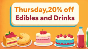The farmers daughters dispensary Thursday 20% OFF Edibles and Drinks