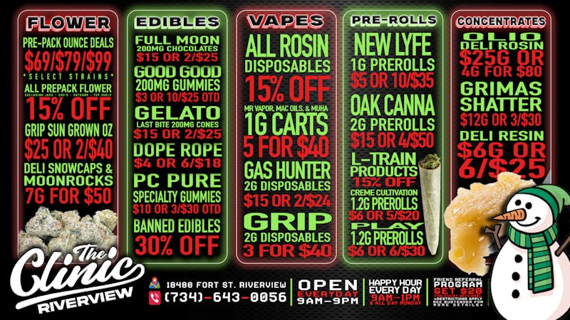 The Clinic - Riverview The Clinic Riverview Holiday Deals