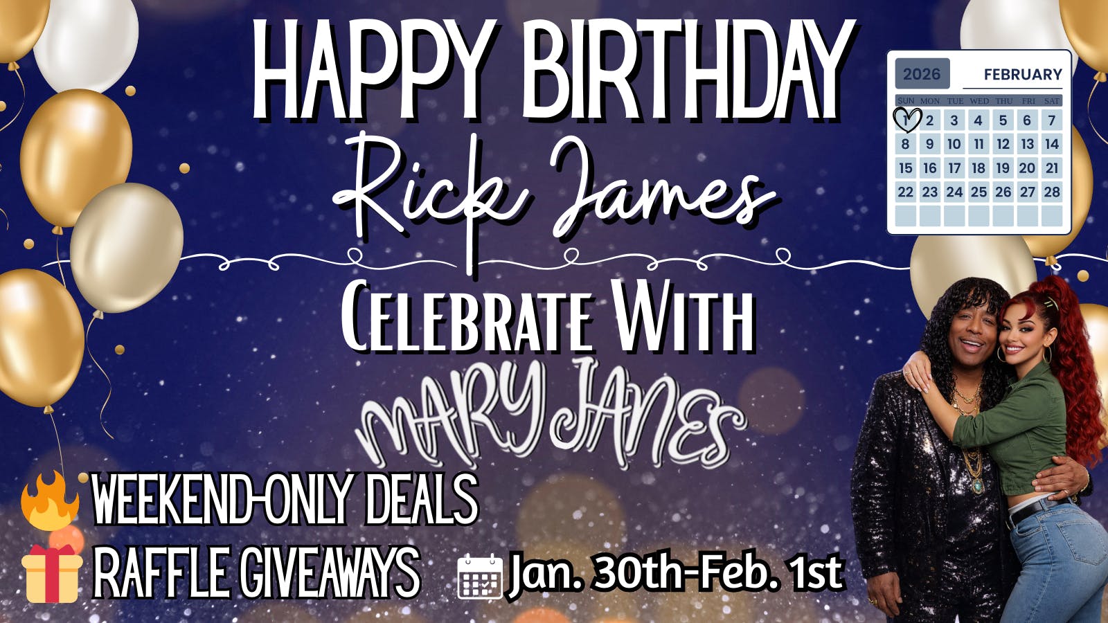 Mary Janes - A Legacy 2 Legal Dispensary Rick James' Weekend Birthday Celebration