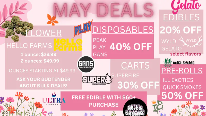 Ultra Cannabis - Recreational & Medical May Deals Are Live 🌸🔥 Big Savings All Month