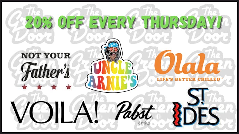 Green Door San Francisco *Thirsty Thursdays - 20% off all infused drinks!