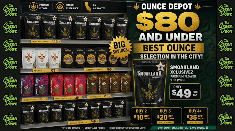 Green Door San Francisco $80 and under 14g & 28g SALE