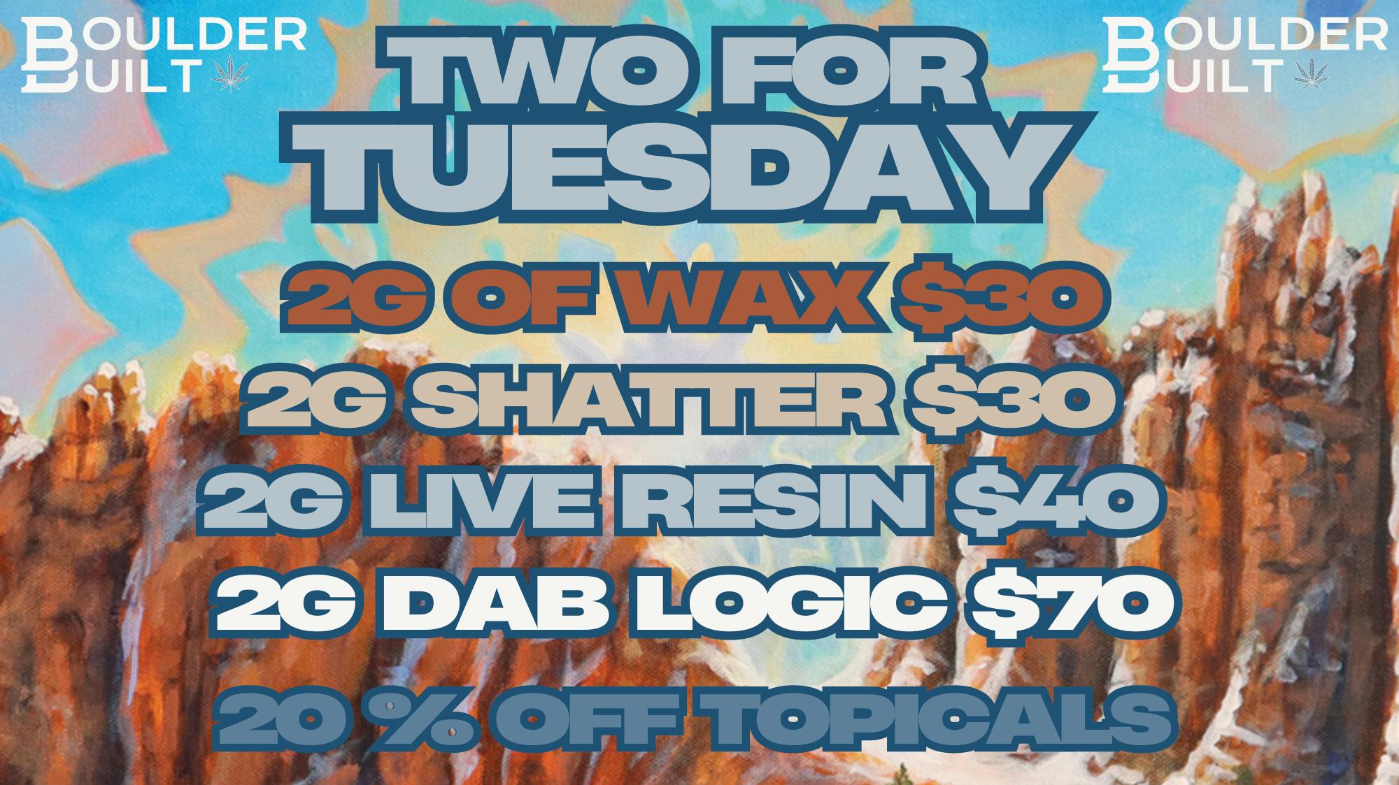 Boulder Built 2 For Tuesday & Topical Tuesday
