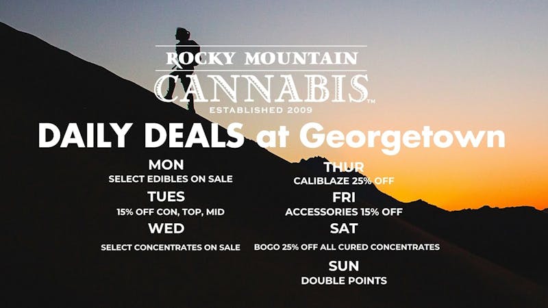 Rocky Mountain Cannabis - Georgetown GEORGETOWN DAILY DEALS!