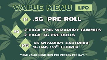 Lone Peak Cannabis Co - Lolo Daily Value Menu