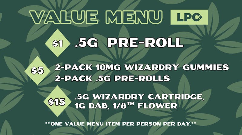 Lone Peak Cannabis Co - Lolo Daily Value Menu