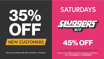 CLUB420 - Davis 35% OFF 1ST VISIT/45% OFF SLUGGERS