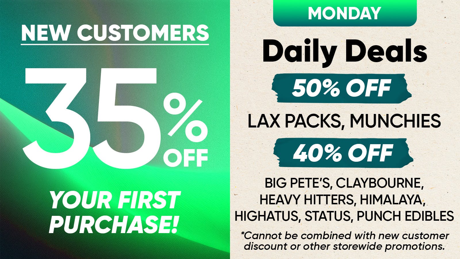 CLUB420 - Davis 35% OFF 1ST VISIT/50% OFF DEALS