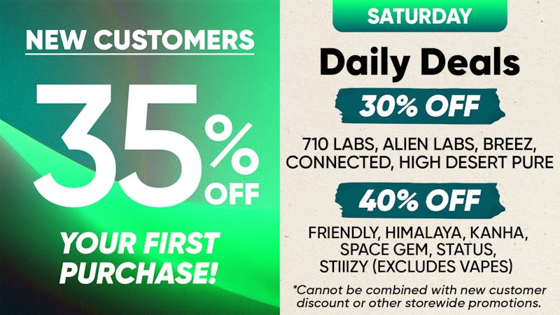 CLUB420 - Davis 35% OFF 1ST VISIT/50% OFF DEALS