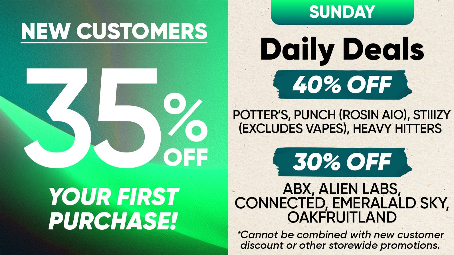 CLUB420 - Davis 35% OFF 1ST VISIT/50% OFF DEALS