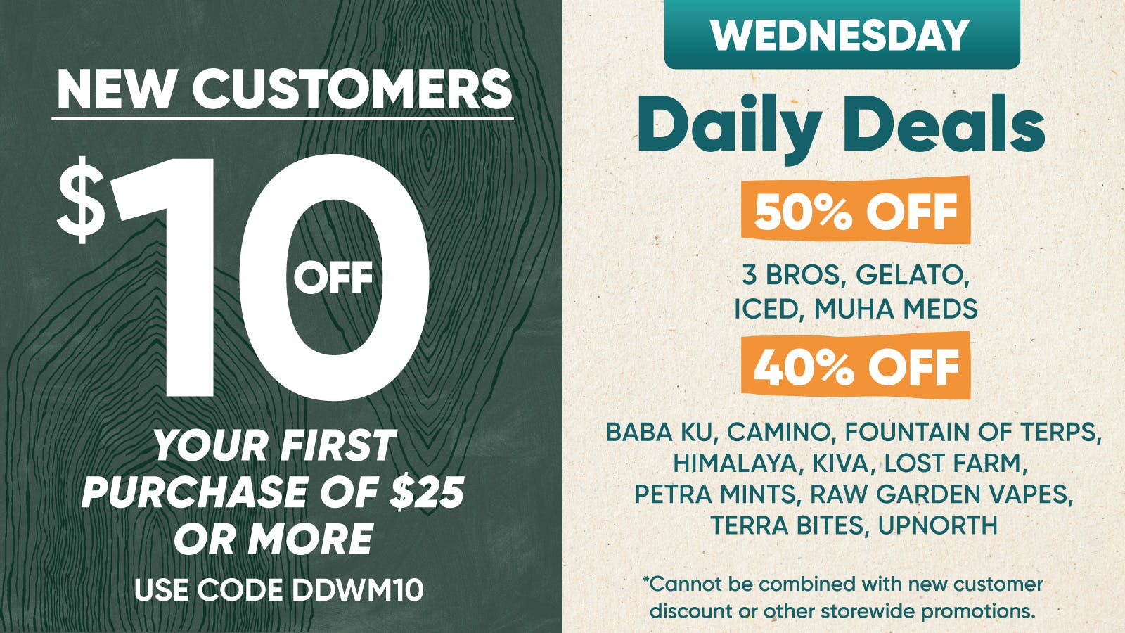 The Artist Tree - Davis $10 First Time Customer (Weedmaps)