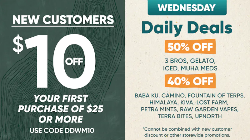 The Artist Tree - Davis $10 First Time Customer (Weedmaps)