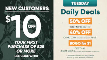 The Artist Tree Dispensary Oxnard $10 First Time Customer (Weedmaps)