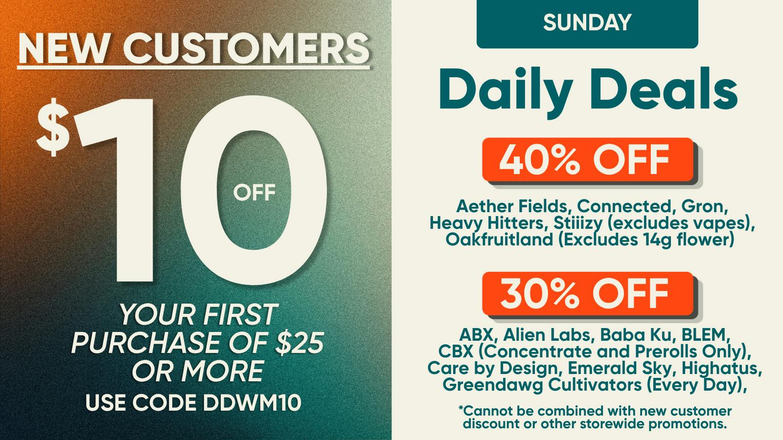 The Artist Tree - Davis $10 First Time Customer (Weedmaps)