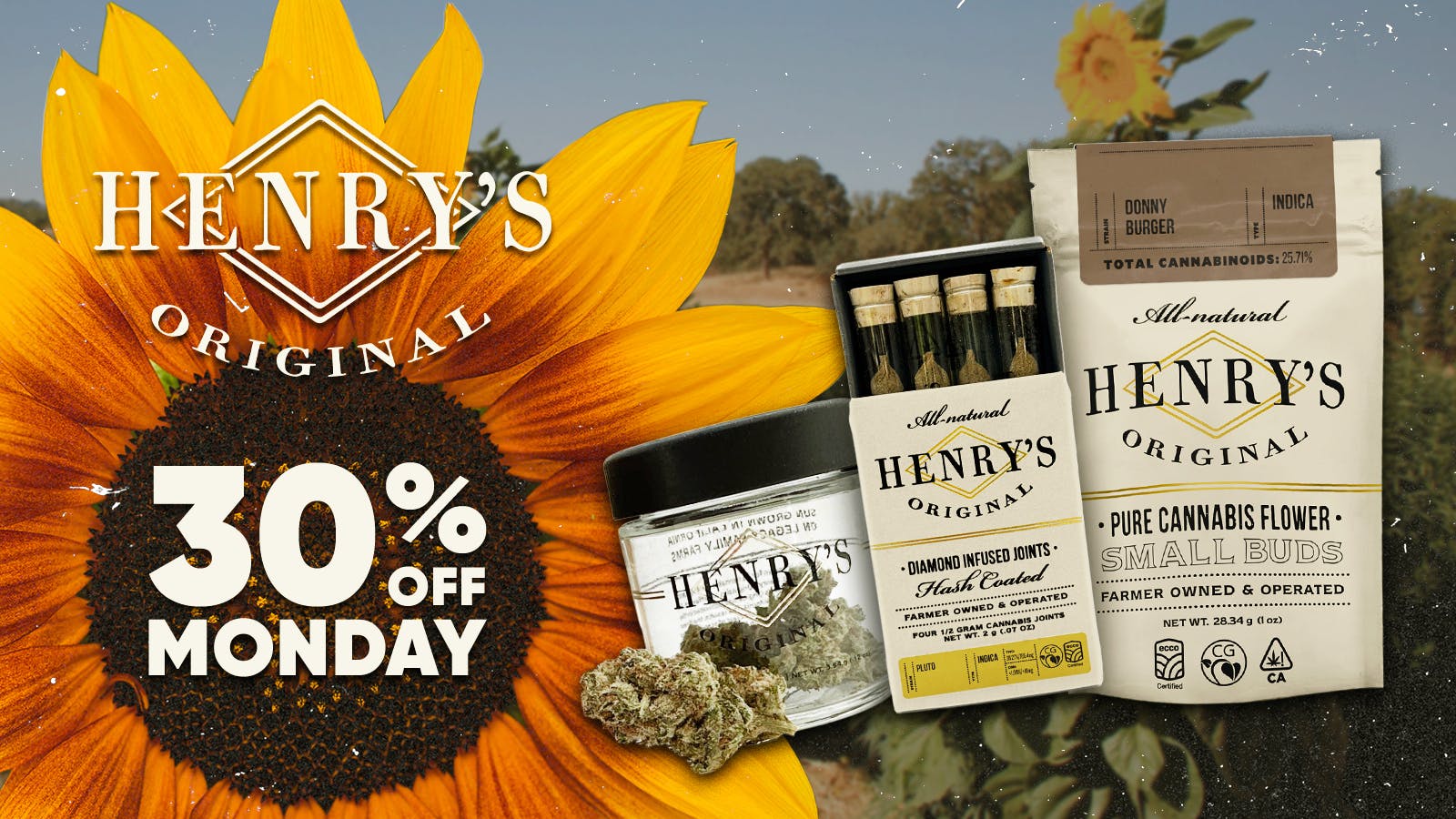The Artist Tree Dispensary & Lounge Hawthorne Henry’s Original 30% Off Monday