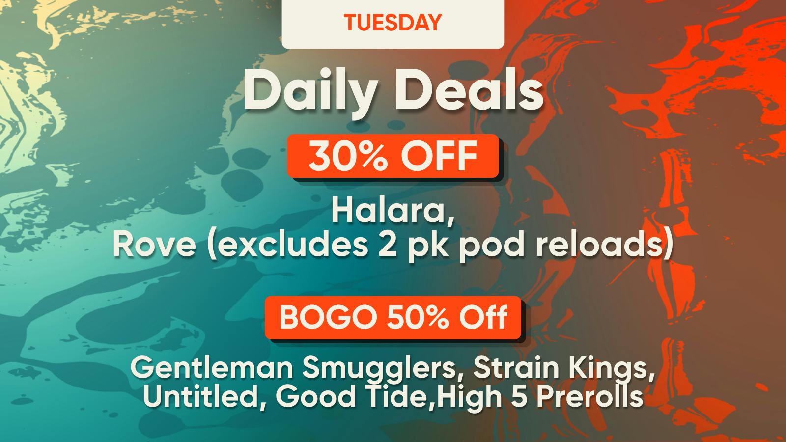 The Artist Tree Dispensary Farmingdale Tuesday Daily Deals