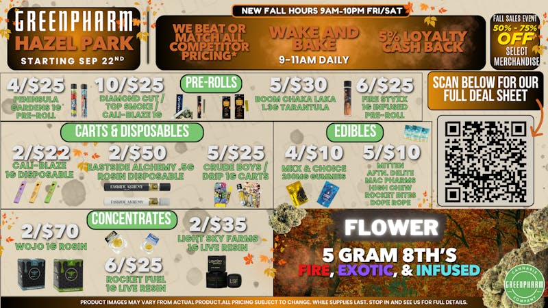 Green Pharm - Hazel Park - Recreational 🥳50% OFF First Time Customers!🥳